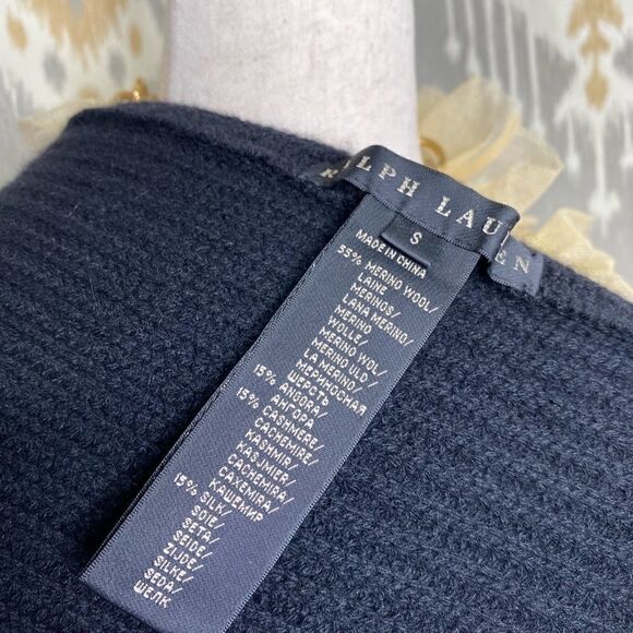 Ralph Lauren Black Angora Sweater Knit Tulip Skirt - Picture 4 of 16